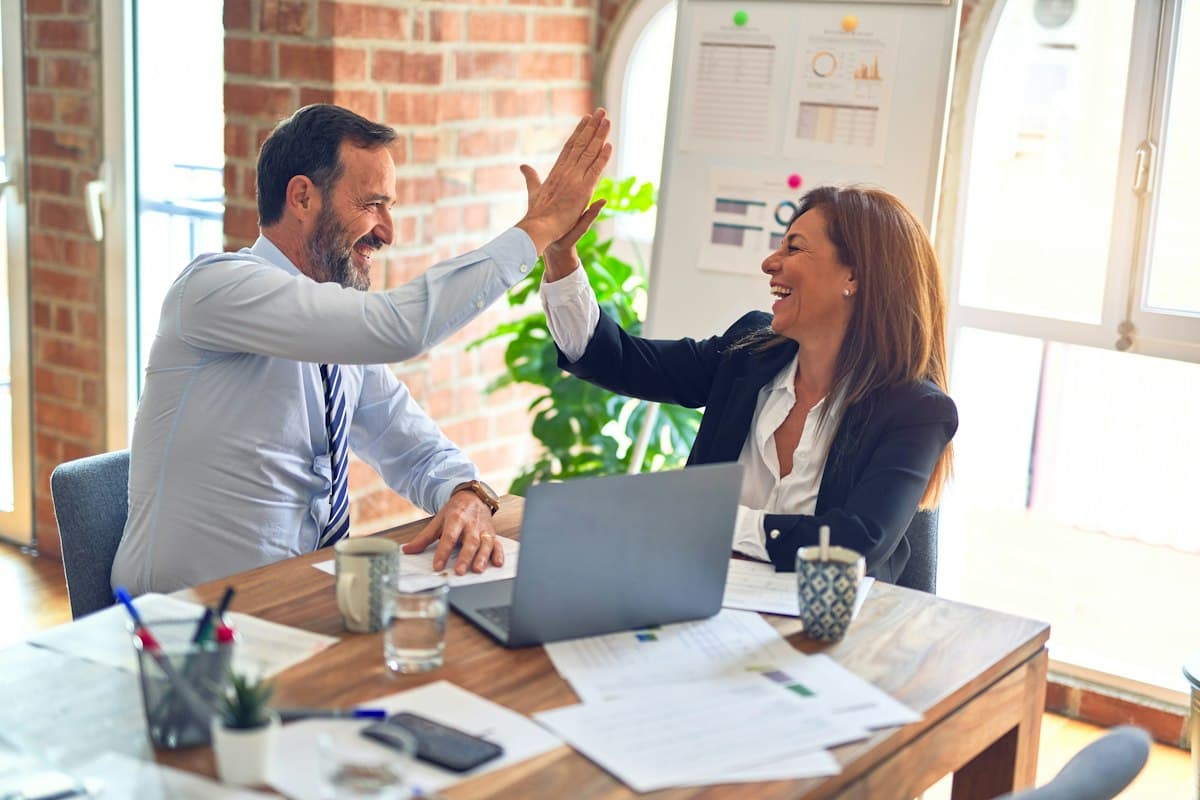 A small business team